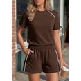 thumbnail image 4 of PRETTYGARDEN Sweatsuits Women 2 Piece Outfit Summer Lounge Shorts Sets Matching Spring Travel Beach Vacation Clothes, 4 of 8