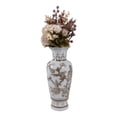 thumbnail image 6 of Tall Vase with Bird and Vines Design for Home Decor - Decorative House Accent for Kitchen, Entryway, and Office - Flower Vase for Living Room Coffee Table and Dining Room - 13", Brown & White, 6 of 13
