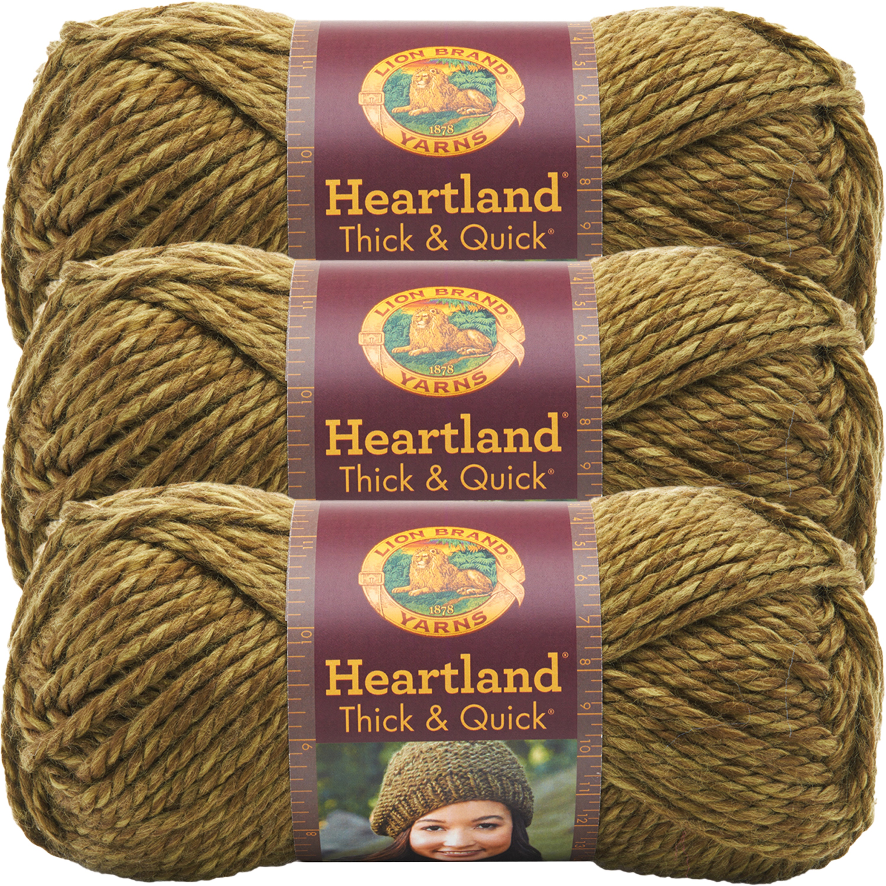 Lion Brand Heartland Thick & Quick YarnJoshua Tree, Multipack Of 3
