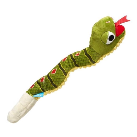 Plush Snake Dog Toy, Multi Color - Pack of 3