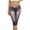 Gray, variant on Women's Capris High Waist Jeans Summer Butt Lifting Skinny Denim with Fake Pockets Casual Capri Pants