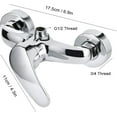 thumbnail image 5 of FYBTOF G1/2 Thread Bathroom Shower Valve, Wall-In Lifting Type Copper Bath Shower Valve, Cold Hot Water Mixing Valve Accessory for Bathroom Installation (LQ-1403 Up),Shower-3184, 5 of 5