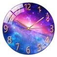 thumbnail image 2 of Decoración silenciosa del sitio del cuarto de del reloj de pared del vía Láctea Zulema Reloj de pared, 2 of 7