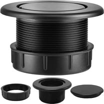 bathprove Patio Table Umbrella Hole Ring Plug Cap Set, Yard Parasol Table Hole Cover Insert Black Thicker Patio Table Hole Plug Ring for Cafes, Outdoor, Milk Tea Shops, Camping