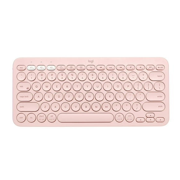 Logitech K380 Multi-Device Bluetooth Keyboard with Easy-Switch for up to 3 Devices, Compact Slim Profile, 2 Year Battery – Dark Grey
