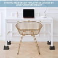thumbnail image 3 of Bed Risers 3 Inch Heavy Duty, 4.8x4.8In Wide Opening Furniture Risers 4 Pack,Bed Lifts Risers for Sofa,Bed Frame,Tables, 3 of 5