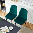 thumbnail image 3 of NORDICANA 4 Pieces Dining Chair,Modern Home Desk Chair Set of 4,No Arms Dining Chair with Backrest Soft Cushion Vanity Chair Without Arms for Bedroom,Guest Reception,Living Room, 3 of 6