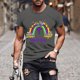 thumbnail image 3 of Camisetas de Manga Corta para Hombre Imprimir Deportes de Manga Corta Cuello Redondo Blusa Algodón Poliéster, Nueva Moda Casual Camiseta para Hombres, 3 of 5