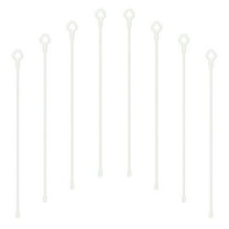 Uxcell Silicone Cable Ties, 12 Inch Reusable Twist Cable Ties Heavy Duty Bendable for Bundling Holding, 8 Pcs, White