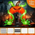 thumbnail image 2 of Kalolary 12FT Giant Halloween Pumpkin Arch Inflatable with LED Lights, Scary Blow-Up Decoration for Lawn, Garden, and Yard Holiday Party, 2 of 7