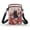Black Cat Red Rose, variant on Multi-Purpose Cell Phone Purse for Travel Shop, Polyester Casual Crossbody Bag, Strawberry Daisy