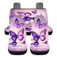 thumbnail image 7 of Pzuqiu Purple Cute Butterfly Car Seat Cover Full Set, Washable Automotive Vehicle Auto Interior Decor, Easy to Install Auto Interior Protector Universal Fit for Most Cars And Trucks — 4 Pack, 7 of 7