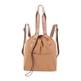 thumbnail image 3 of Mochila con cordón y bolsillo, impermeable, de tela Oxford, ideal como regalo. Mochila informal para el día a día, perfecta para el gimnasio, ideal Caqui, 3 of 8