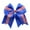 Blue, variant on Nrmvnmi Girls' Patriotic Print Hair Band 4th of July Themed Bow Bound Band Independence Day Hair Band