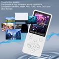 thumbnail image 5 of Suodoka MP3 MP4 Player Bluetooth 5.0 Super Thin 1.8 Inch Color Screen HiFi Music Video Digital Audio Player 128GB Expandable Memory Portable Media Player Voice Recorder E-Book Support White, 5 of 9