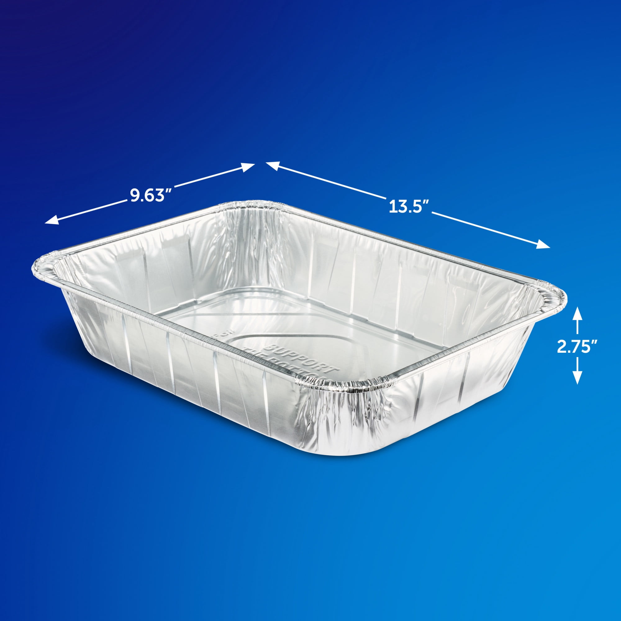9 pack) EZ Foil Giant Disposable Lasagna Pan, 13 x 9 Inch, 2 Count