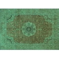 thumbnail image 1 of Ahgly Company Indoor Rectangle Medallion Turquoise Blue Traditional Area Rugs, 3' x 5', 1 of 4