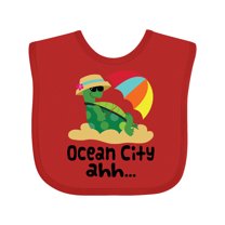 Inktastic Ocean City Maryland Boys or Girls Baby Bib