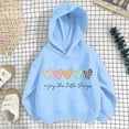 thumbnail image 3 of YUEHUA Girls Heart Graphic Hoodies Long Sleeve Cartoon Print White Pullover Hooded Sweatshirt Cute Casual Tops for Girl, Size 9-10 Years, 3 of 4