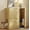 Wood, variant on Euqvunn Double Cat Litter Box Enclosure Furniture, Mid Century Hidden Washroom Cabinet for Two Cats with Scratching Post, Dangling Toy, Natural Wood Finish, Wood