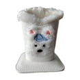 thumbnail image 2 of Soporte para gafas, estuche para gafas, almacenamiento para gafas, lindo soporte para gafas con peluche Cachorro blanco con sombrero, 2 of 8