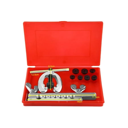 Tube Flaring Tool Spptty 9pcs Pipe Flaring Tool Kit Tube Repair Flare Includes Clamp Spreader Dies,Flare Tool Kit, Tube Flare Tool ()