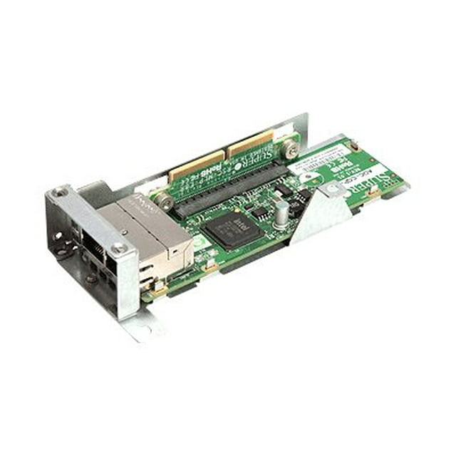 Supermicro AOM-CGP-i2M - Network adapter - PCIe 2.1 x4 - Gigabit Ethernet x 2 - for MicroCloud SuperServer 5039MS-H12TRF; SuperServer 5037MC-H12TRF, 5038ML-H12TRF