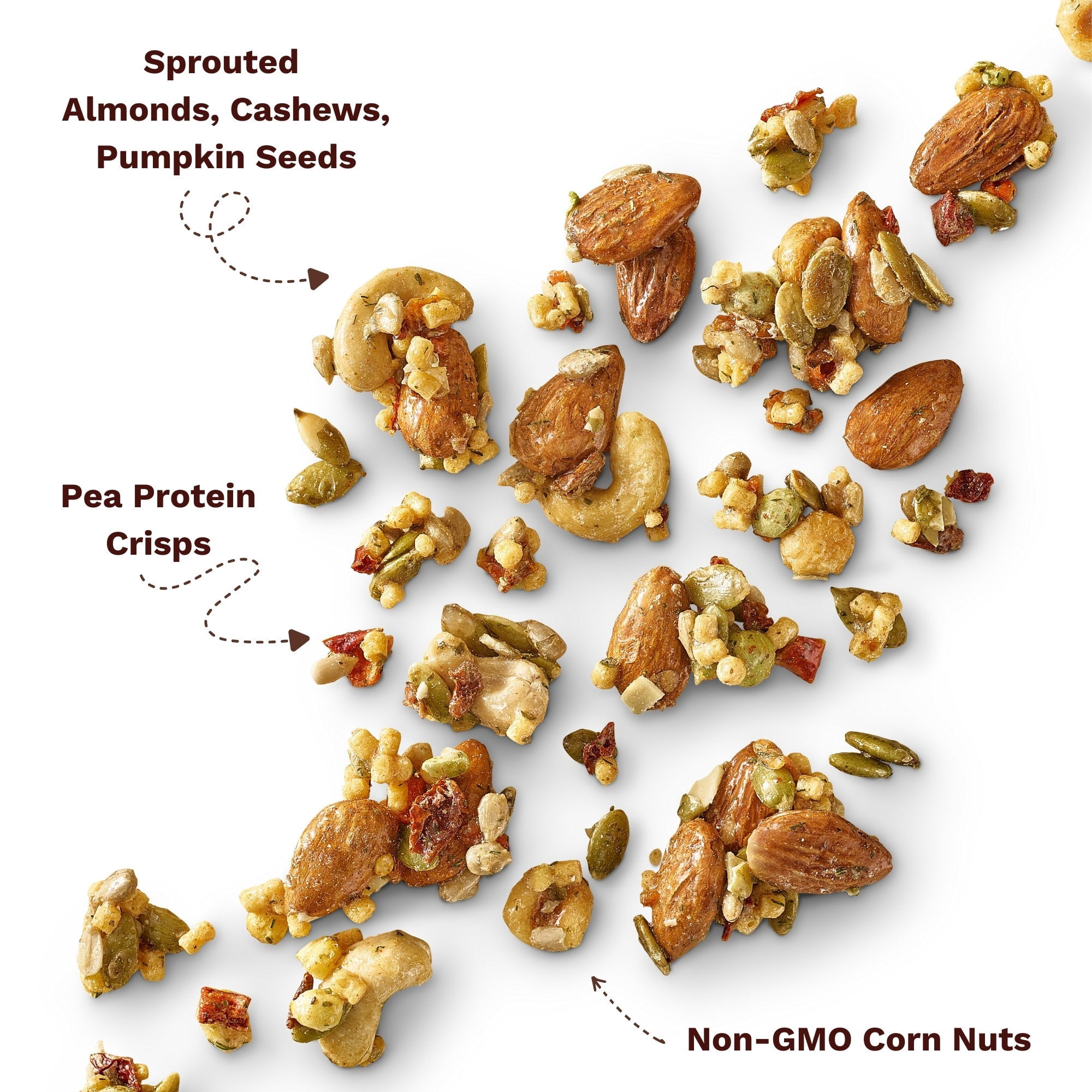 Purely Sprouted Garden Herb Sprouted Nut & Seed Clusters, Non-GMO, 2 Pack, 4 oz
