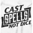 thumbnail image 2 of Cast Spells Not Dice Dragon Gamer Crewneck T Shirts Boy Girl Teen Brisco Brands S, 2 of 6