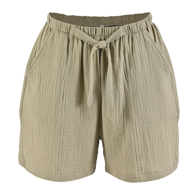 Short George para Dama, con Bolsas Laterales Beige G