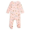 thumbnail image 3 of Harry Potter Hedwig Owl Newborn Baby Girls 2 Pack Sleep N' Play Coveralls Pink/White 0-3 Months, 3 of 5