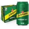 Schweppes Caffeine Free Ginger Ale Soda Pop, 12 fl oz, 24 Pack Cans