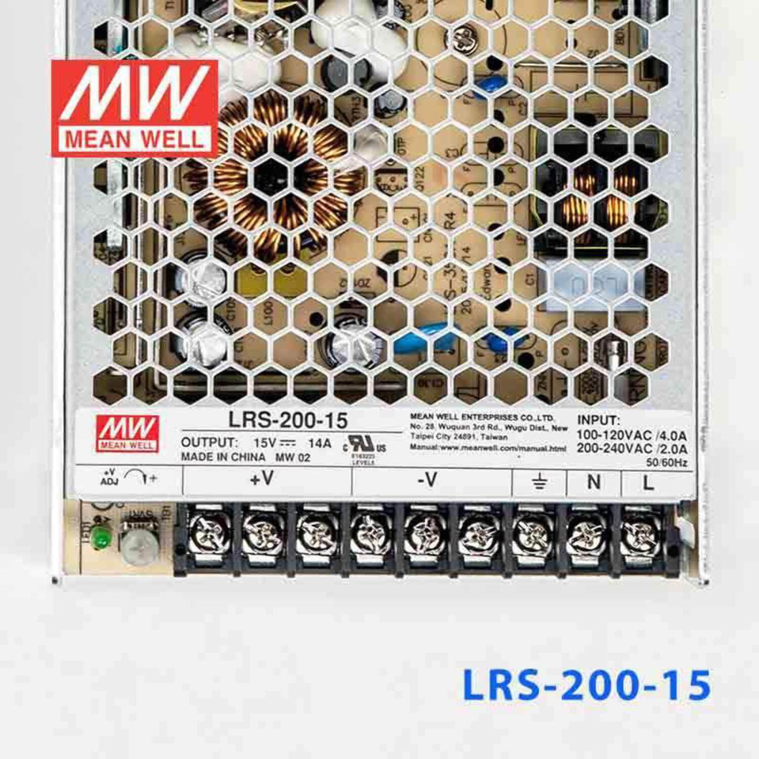 Mean Well LRS-200-15 Power Supply 200W 15V