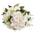 thumbnail image 2 of Ramo de novia, ramo de novia romántico, ramo de novia de rosas artificiales, adorno de ramo de dama de honor, 2 of 5