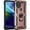 Rosegold, variant on Dteck Case For Motorola Moto G Stylus 5G (2021 Released) 6.8-inch,Shockproof Rugged Rubber Armor Case Hybrid Hard PC Ring Holder Kickstand Protective Phone Cover,Silver