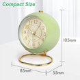 thumbnail image 3 of Reloj Despertador Silencioso para Mesita de Noche Reloj de Mesa PequeñO Reloj Despertador Retro AnalóGico Sin Tictac con BotóN de Luz para Mesa de Escritorio, 3 of 5