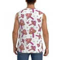 thumbnail image 4 of Kdxio Purple Mushroom for Men's Muscle T-shirt,Sleeveless for Workout Running Athletic Gym Lounge Casual, 4 of 7
