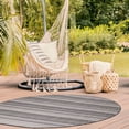 thumbnail image 3 of Beverly Rug Round Outdoor Rugs 6' 7'' Patio, Porch, Garden Gray, 3 of 6