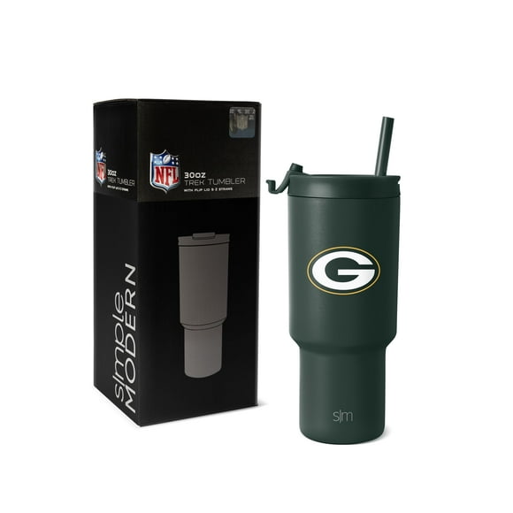 Vaso sencillo y moderno con licencia oficial de los Green Bay Packers de la NFL, 900 ml