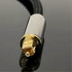 thumbnail image 1 of Optical Fiber Cable Splitter 2 in 1 Toslink Converter for HDTV DVD Digital TV Sound Bar Amplifier, Gold Plated Port, 1 of 5