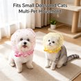 thumbnail image 7 of Pet Cat Head Net, Breathable Mesh Head Cover Protector for Small Dog Cat, Anti-Scavenging Muzzle Mask Elastic Net with Quick Release Buckle for Walking,Yellow - 1pc, 7 of 7