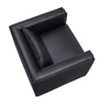 thumbnail image 3 of Furniture of America Contemporary Faux Leather Tureo Accent Chair, Gray, 3 of 6