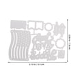 thumbnail image 2 of OULII 2Pcs Plated Silver Carbon Steel Cutting Dies for Scrapbooking DIY Paper Crafting Tools, 2 of 6