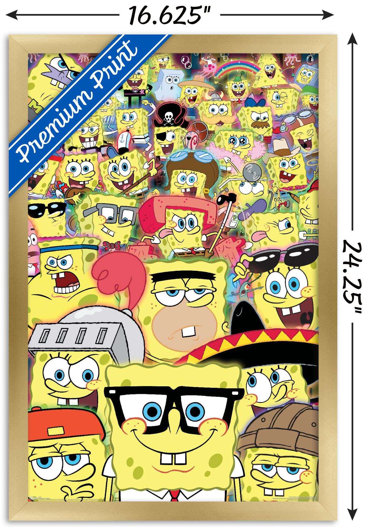 Nickelodeon Spongebob - Disguise Wall Poster, 14.725" x 22.375", Framed