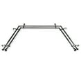 thumbnail image 5 of Milcah 13/16" Double Bay Window curtain rod Adjustable 20"-36", 38"-72" - Black, 5 of 5