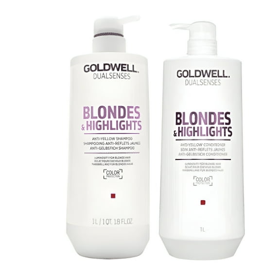 Goldwell Dual Senses Blondes and Highlights Conditioner and Shampoo 1000ML