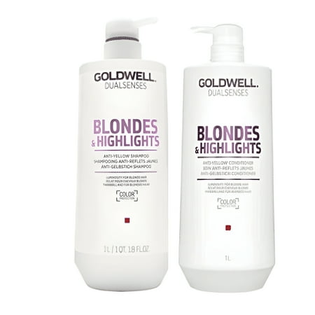 Goldwell Dual Senses Blondes and Highlights Conditioner and Shampoo 1000ML