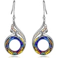 thumbnail image 1 of Pendientes Fénix, Pendientes Colgantes de Plata con , Regalo de Cumpleaños con Joyero, Símbolo de Suerte y Renovación, 1 of 5