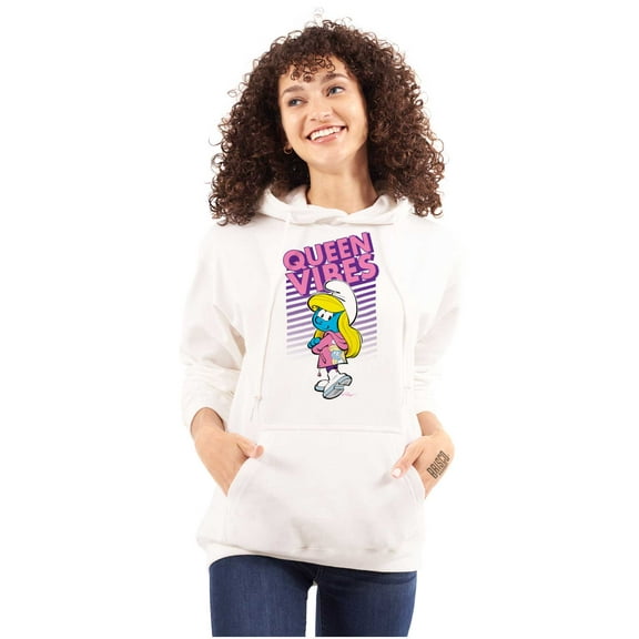 Urban Smurfette Queen Vibes Cartoon Hoodie Sweatshirt Women Brisco Brands S