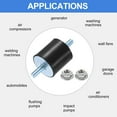 thumbnail image 5 of M10 x 27mm Rubber Mounts, 50 x 50mm Rubber Vibration Isolator with Nuts, 5 of 6